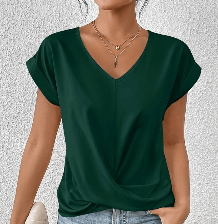 Carolyn – Figure-Enhancing V-Neck Blouse