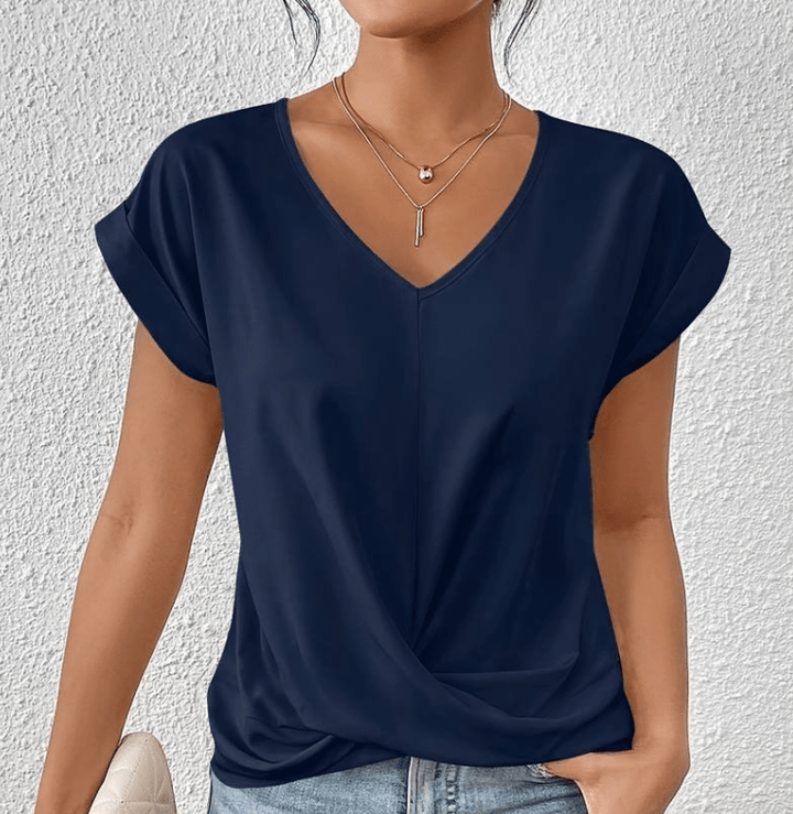 Carolyn – Figure-Enhancing V-Neck Blouse